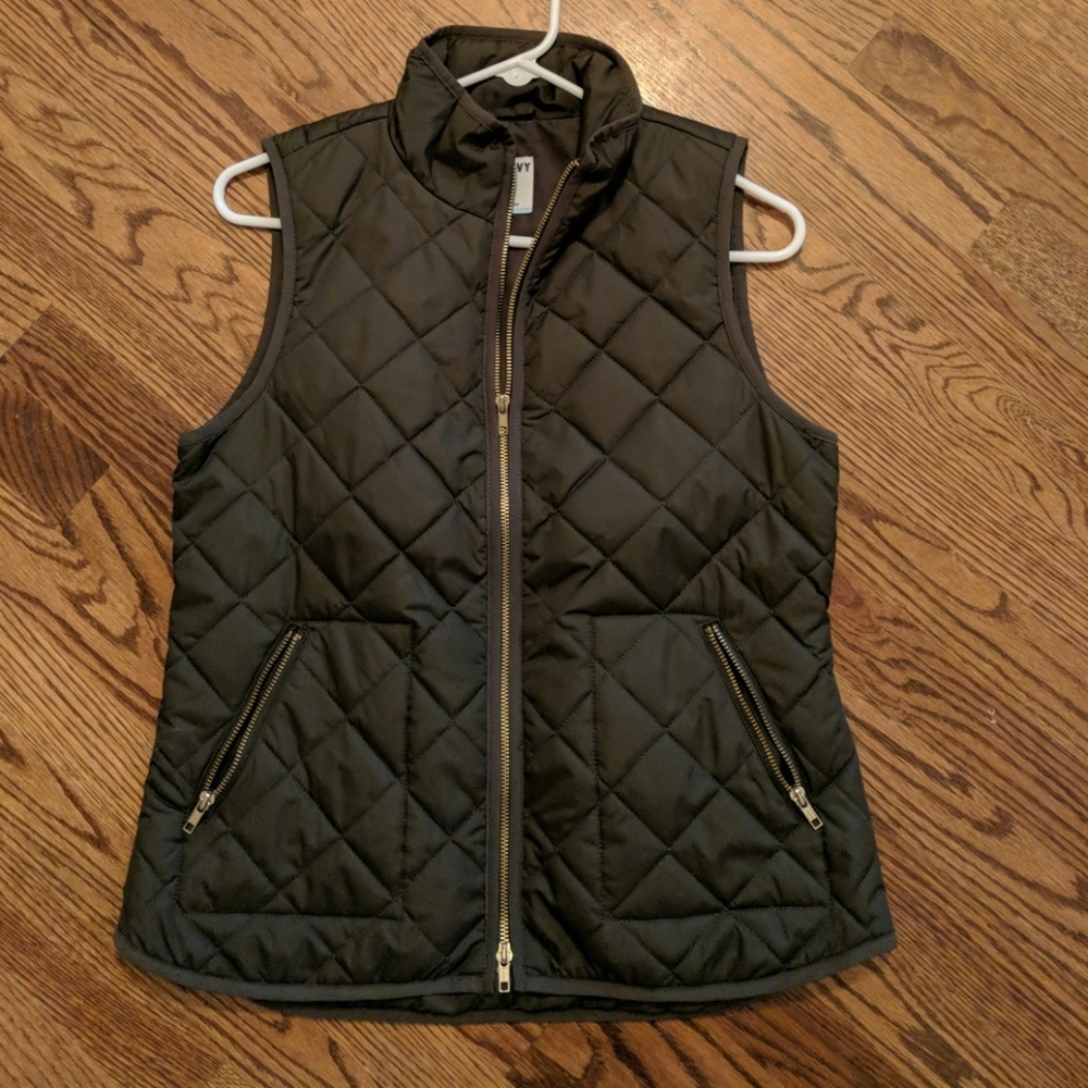 Olive green vest